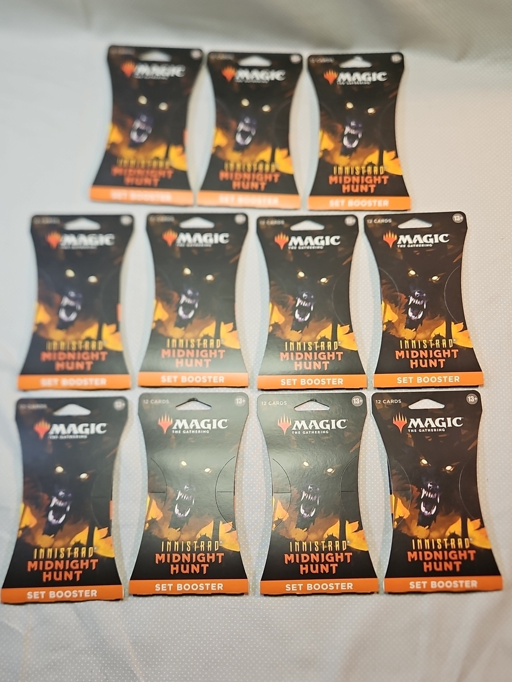 2021 MTG Innistrad Midnight Hunt 12 Card Set Boosters Sleeved Sealed